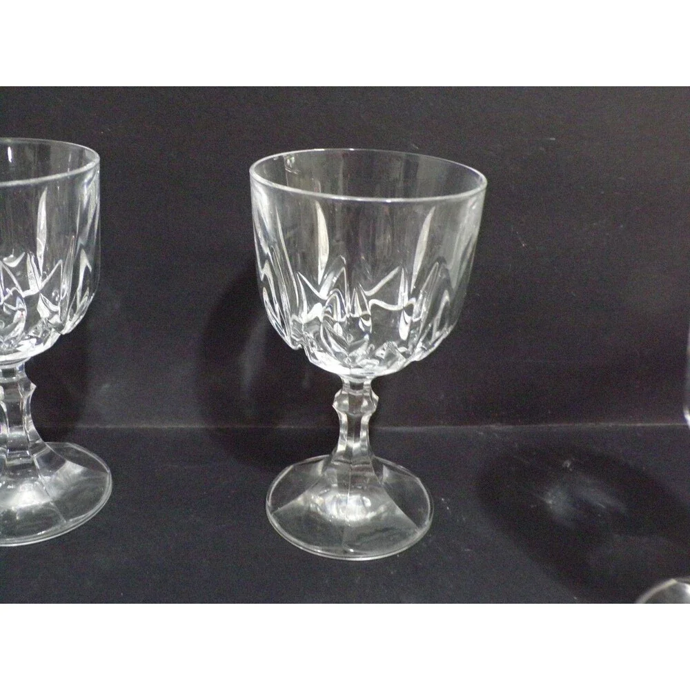 Vintage Royal Crystal Rock RCR? Ambassador Pattern Crystal Cut Stemware Set of 4